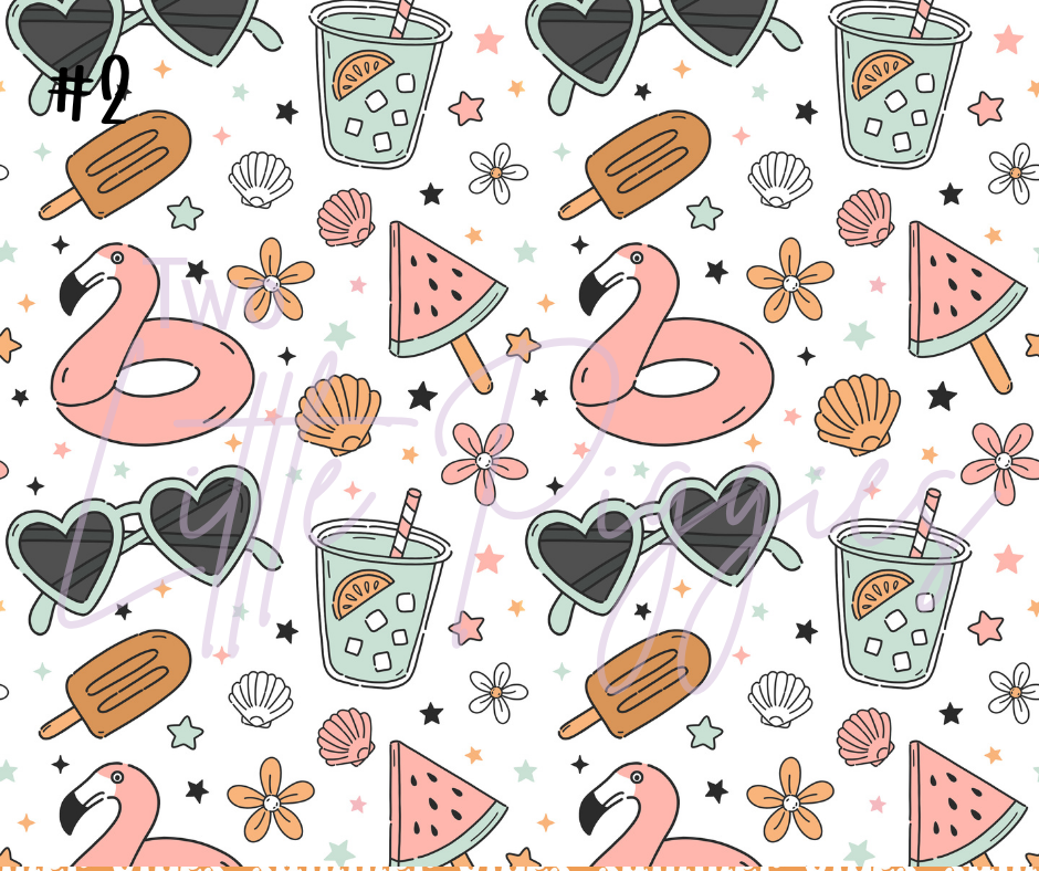 Printed Vinyl - Summer Fun Collection