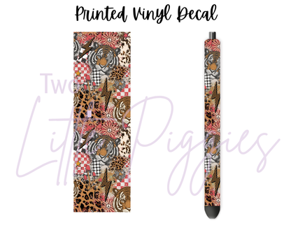 Printed Vinyl - Grunge Tiger