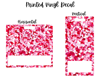 Printed Vinyl - Heart Confetti