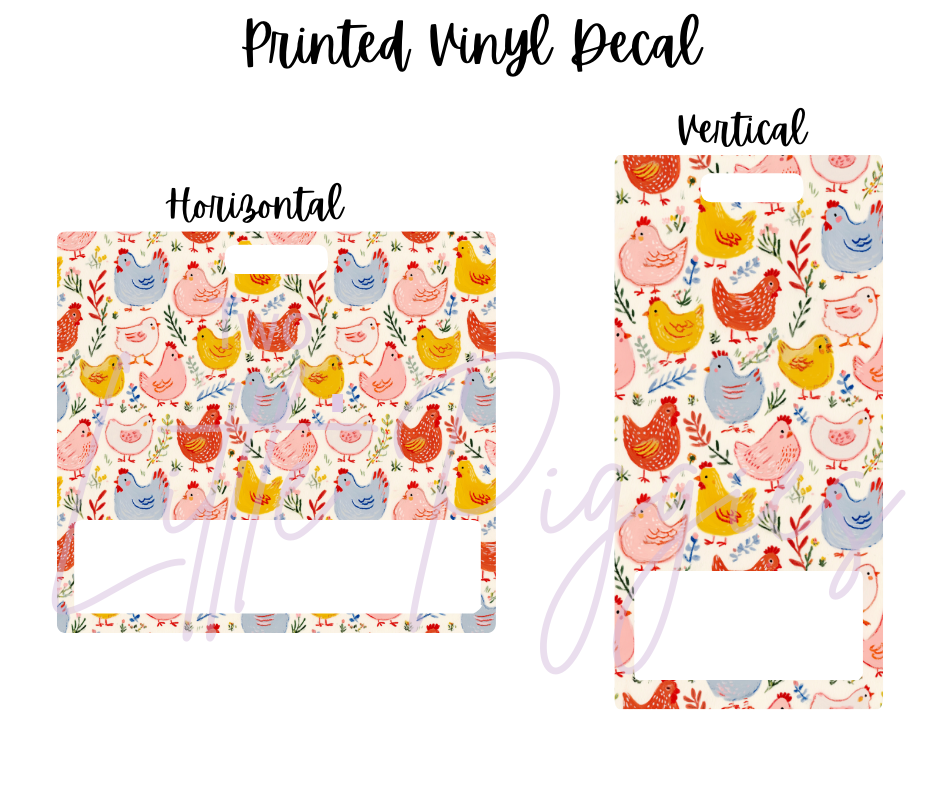 Printed Vinyl - Spring Chicken Doodle