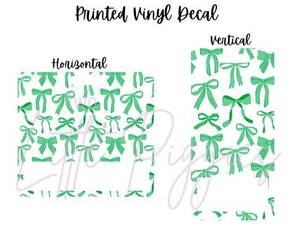 Printed Vinyl - St Patrick's Day Bows
