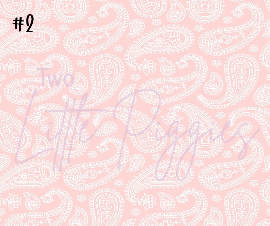 Printed Vinyl - Pastel Paisley