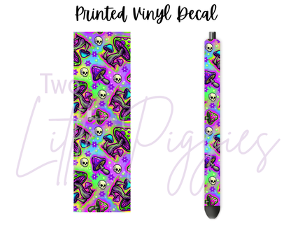Printed Vinyl - Psychedelic Mushroom
