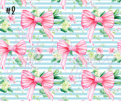 Printed Vinyl - Preppy Bows