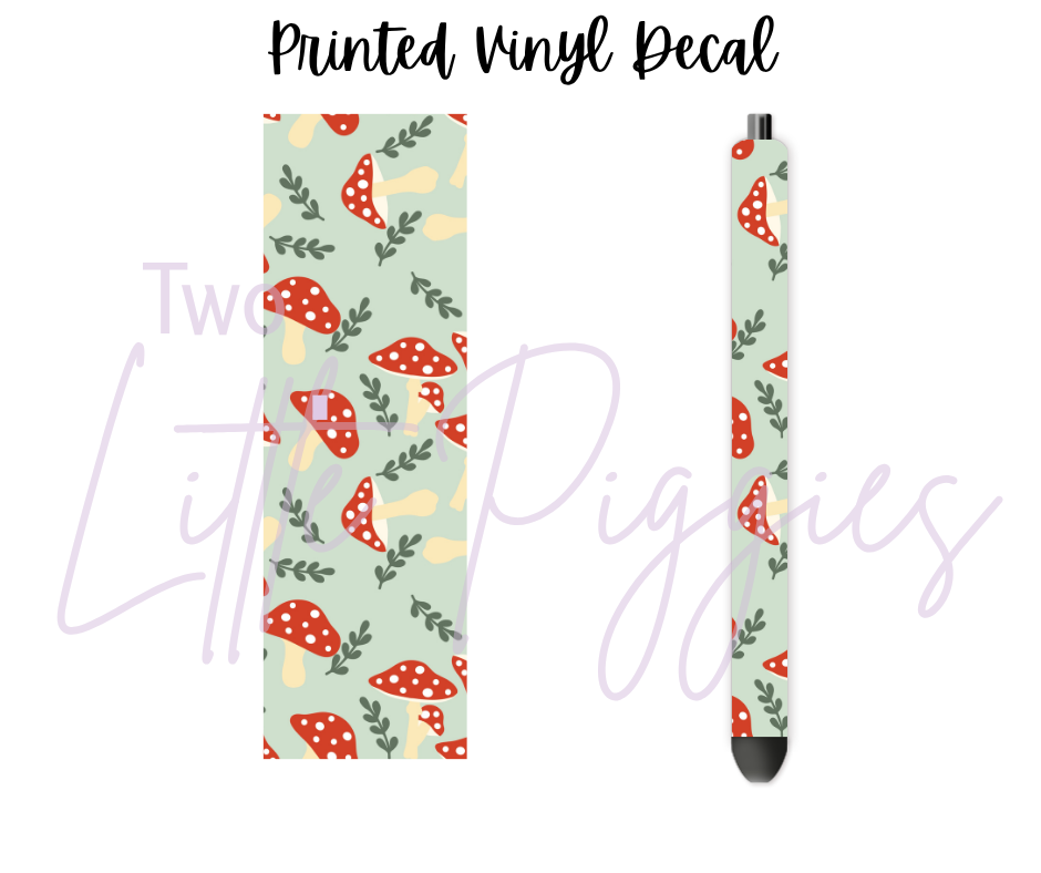 Printed Vinyl - Mushrooms