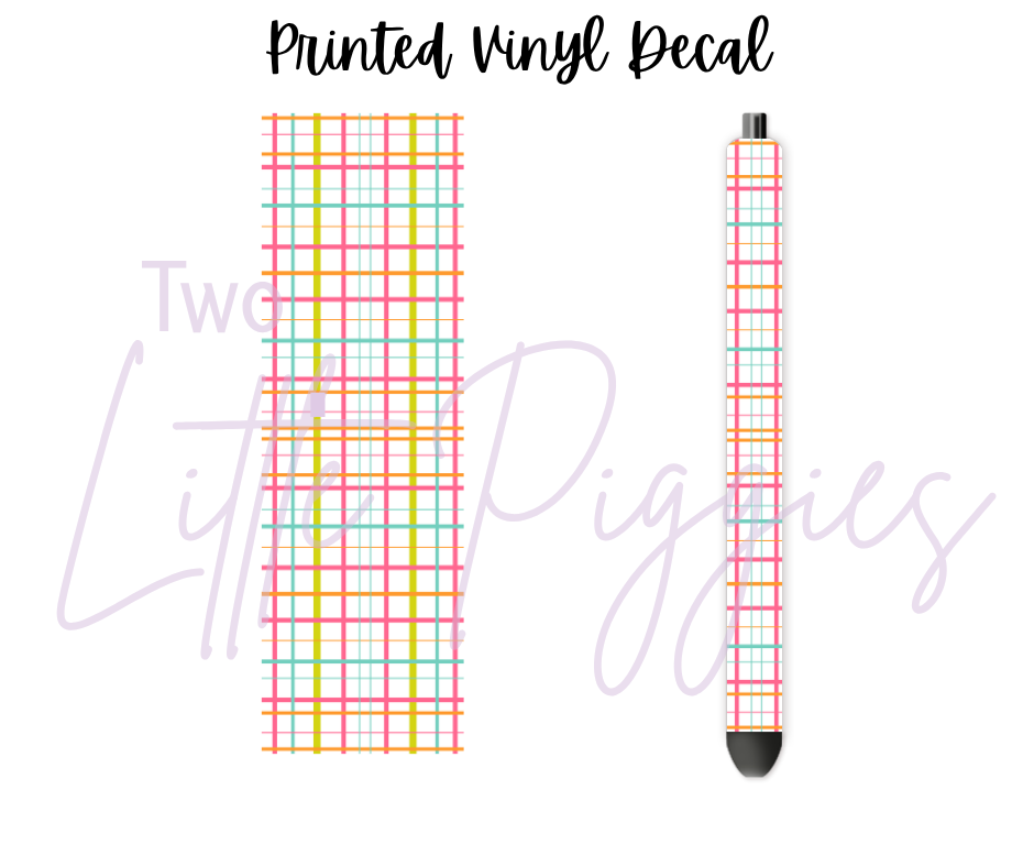 Printed Vinyl - School Plaid