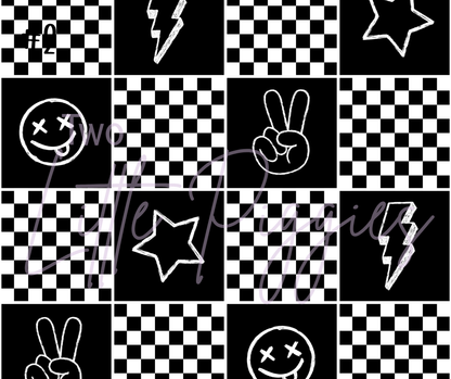 Printed Vinyl - Checkered Punk