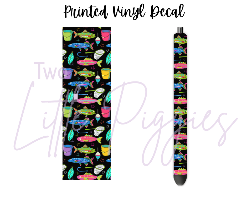 Printed Vinyl - Colorful Fish
