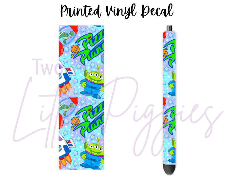 Printed Vinyl - Brushstroke - Pizza Planet