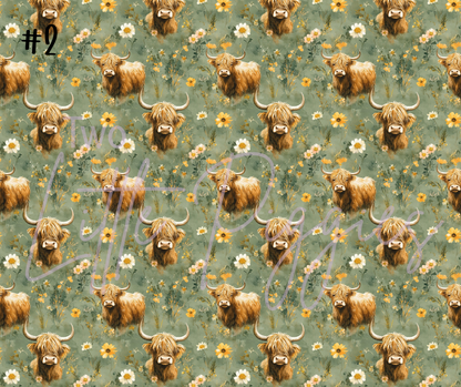 Printed Vinyl - Highland Cows