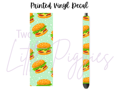 Printed Vinyl - Hamburgers