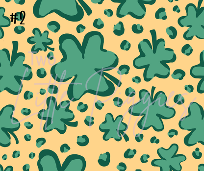 Printed Vinyl - St. Patrick's - Salmon and Green