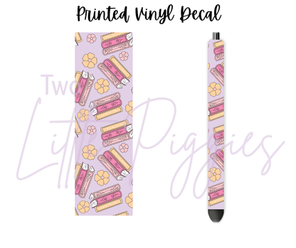 Printed Vinyl - Floral Bookstack