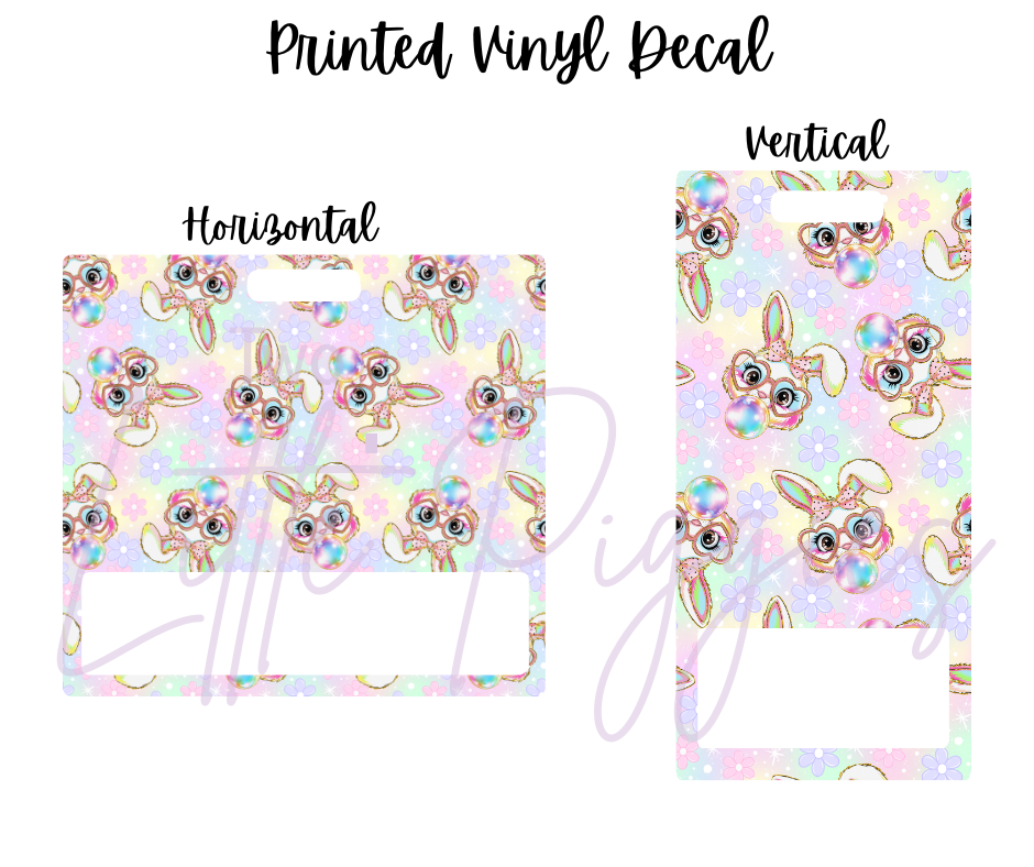 Printed Vinyl - Bubble Gum Bunny