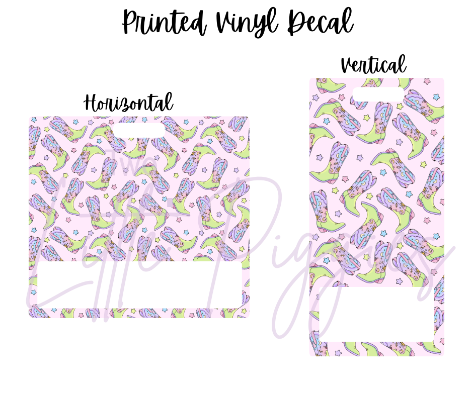 Printed Vinyl - Space Cowgirl Boots