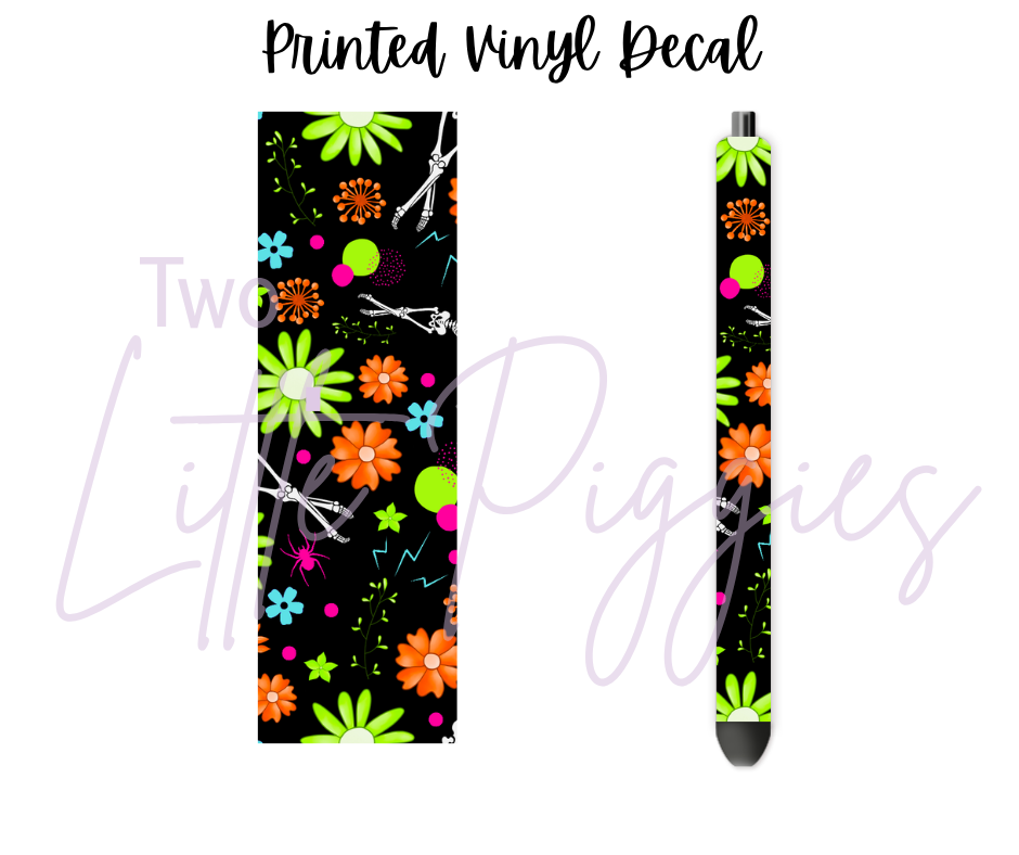 Printed Vinyl - Neon Skelli