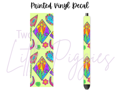 Printed Vinyl - Neon Western
