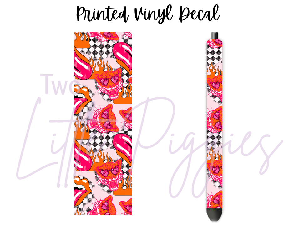 Printed Vinyl - Grunge Leopard