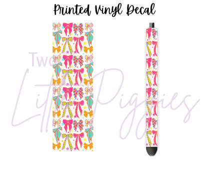 Printed Vinyl - Retro Bows