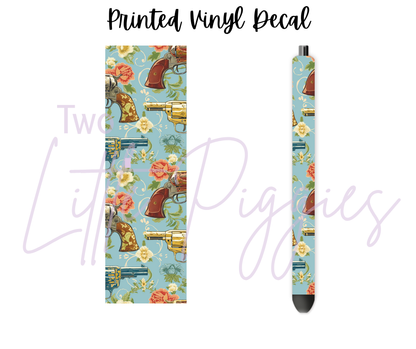Printed Vinyl - Western Pistol