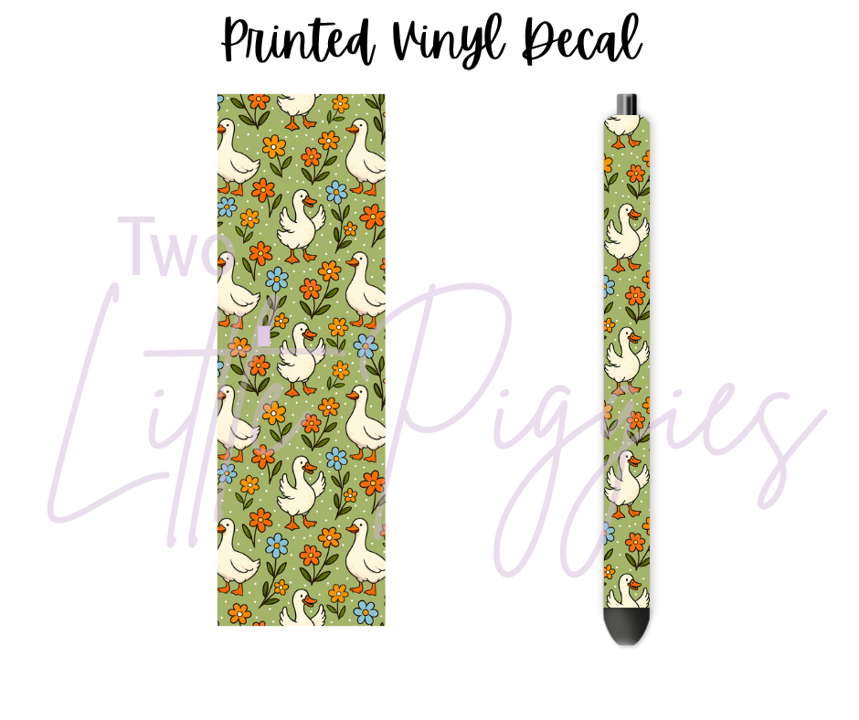 Printed Vinyl - Green Silly Goose