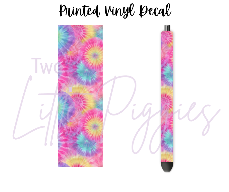 Printed Vinyl - Muted Tie Dye