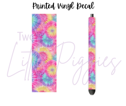 Printed Vinyl - Muted Tie Dye
