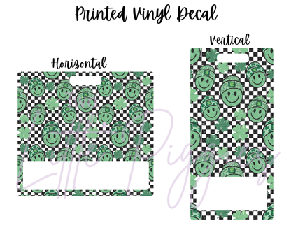 Printed Vinyl - Clover Smiley