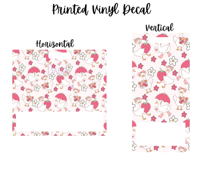 Printed Vinyl -  Strawberry Silly Goose
