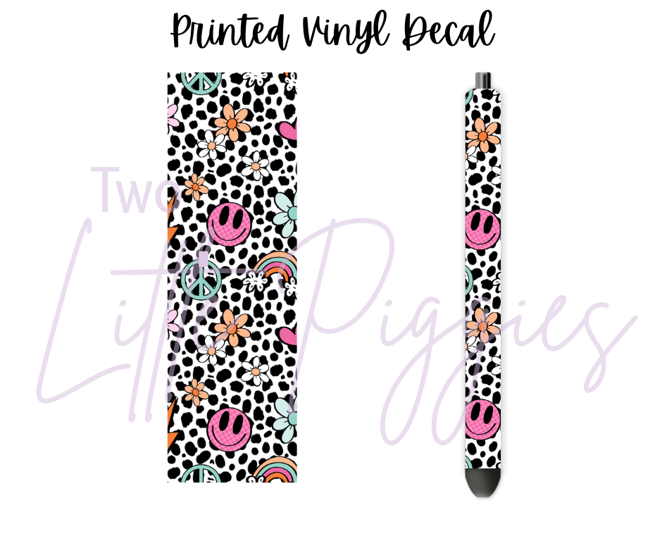 Printed Vinyl - Retro Dalmatian Smiley