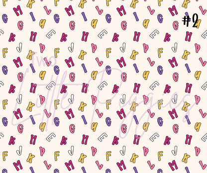 Printed Vinyl - Boho School Pink