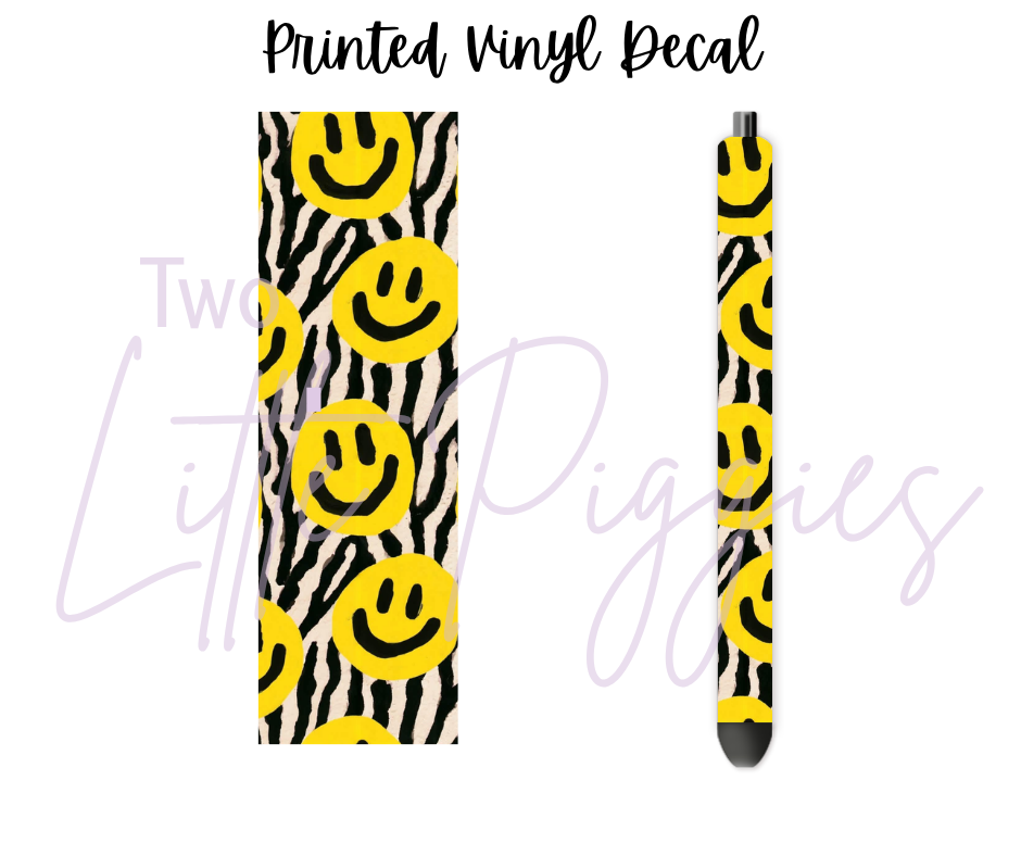 Printed Vinyl - Smiley Zebra Print