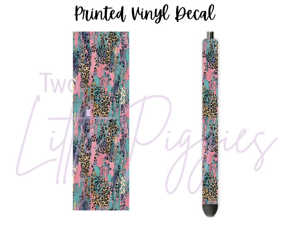 Printed Vinyl - Brushstroke Leopard