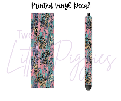 Printed Vinyl - Brushstroke Leopard