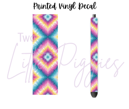 Printed Vinyl - Diamond Tie Dye
