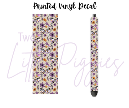 Printed Vinyl - Halloween Coquette Bow