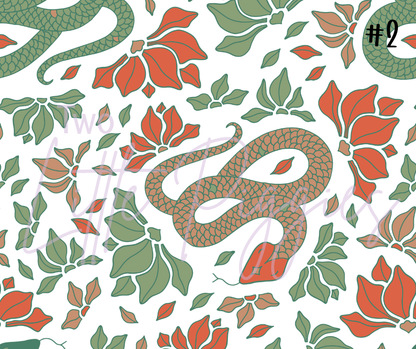 Printed Vinyl - Snake and Suns