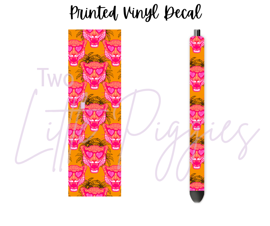 Printed Vinyl - Summer Leopard