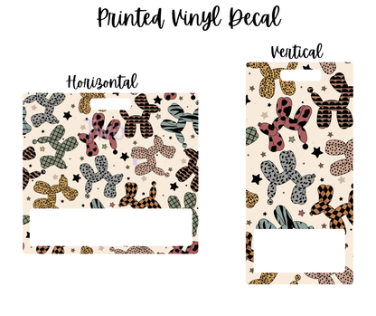 Printed Vinyl - Muted Balloon Dogs