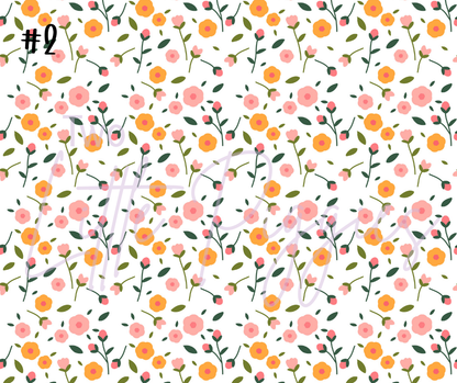 Printed Vinyl - Spring Floral
