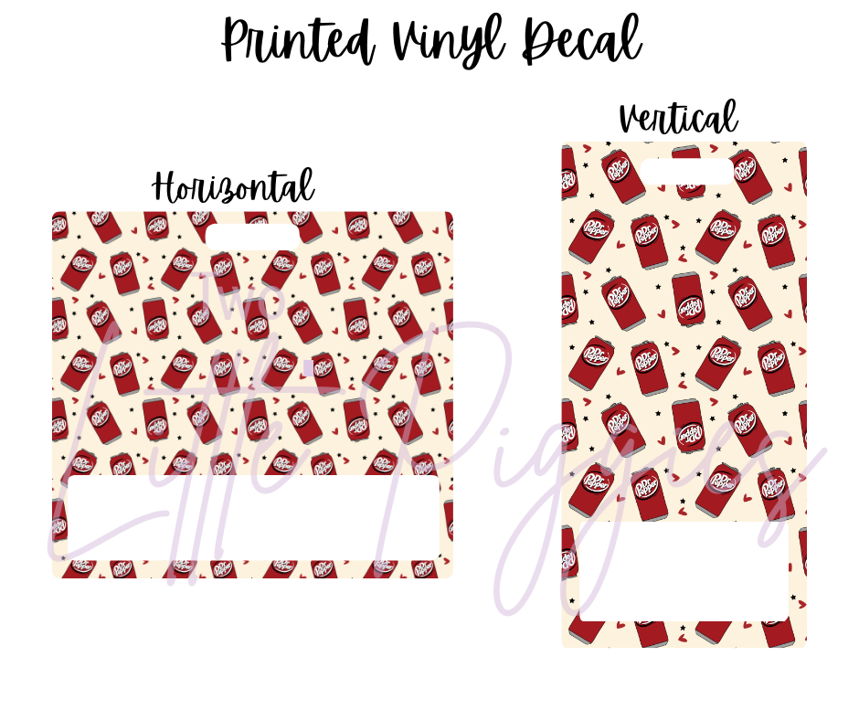 Printed Vinyl - Dr Pepper - Cream