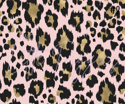 Printed Vinyl - Blush and Gold Leopard