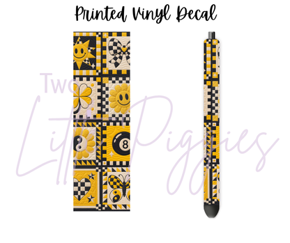 Printed Vinyl - 8 Ball Quilt