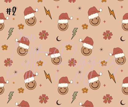 Printed Vinyl - 70s Retro Christmas