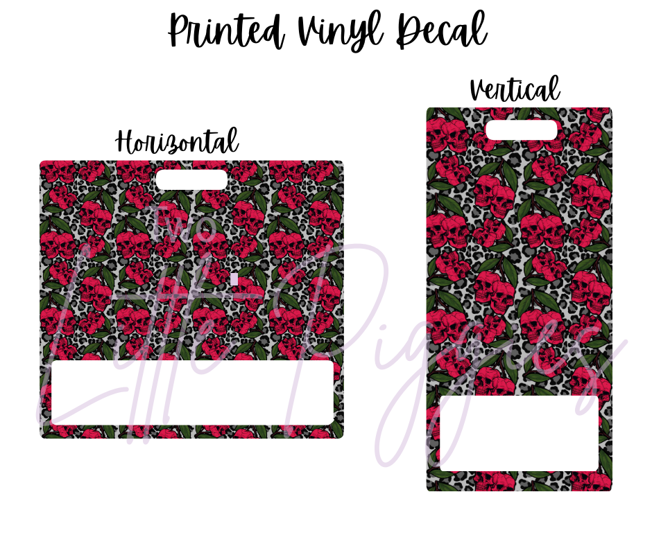 Printed Vinyl - Cherry Skulls