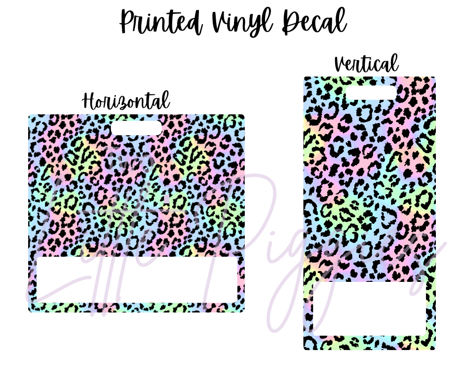 Printed Vinyl - Pastel Leopard