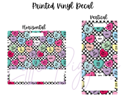 Printed Vinyl - No Thank You Valentine