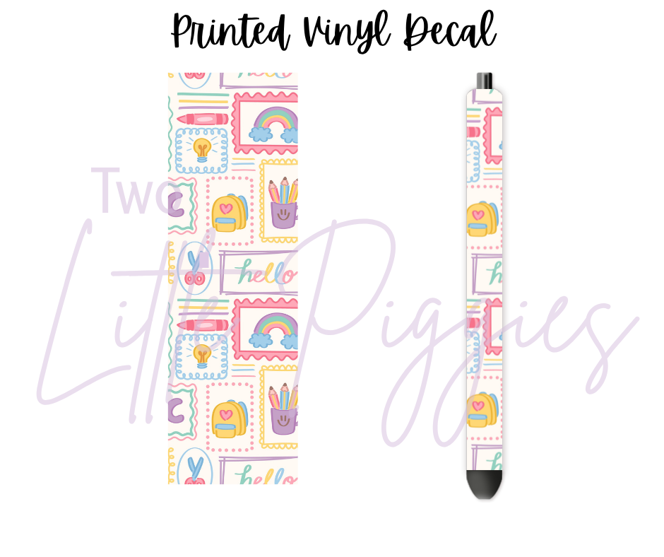 Printed Vinyl - Back to School - Coquette