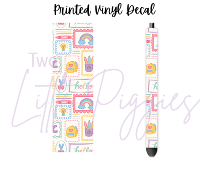 Printed Vinyl - Back to School - Coquette