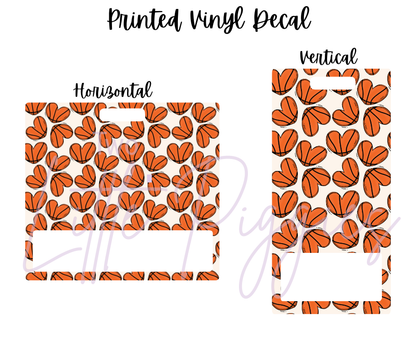 Printed Vinyl - Basketball Hearts